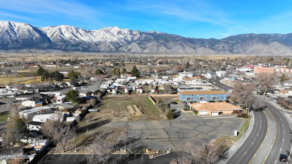a view of city and mountain