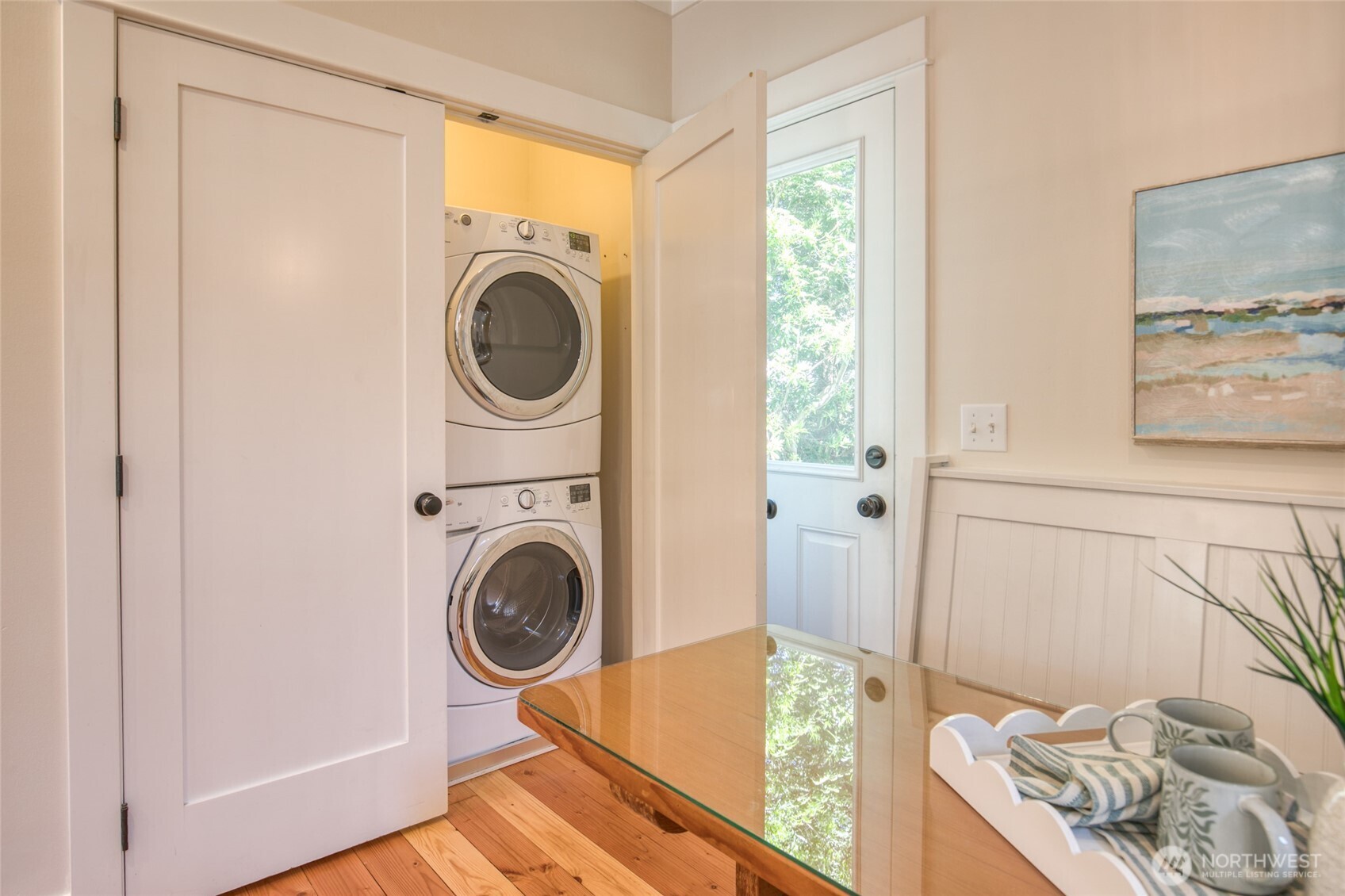 191 Compass Street Pacific Beach, WA 98571 - Photo 24 of 36 a utility room with sink dryer and washer