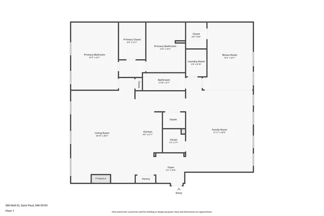 $2,750 | 300 Wall Street, Unit 708, St. Paul, MN 55101
