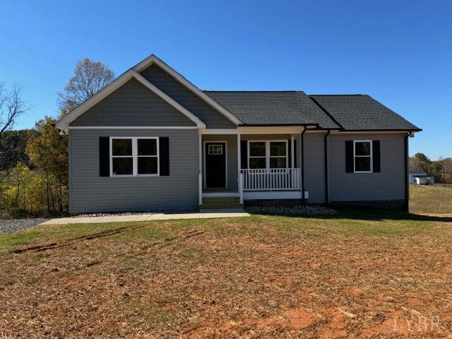 a house with yard in front of it