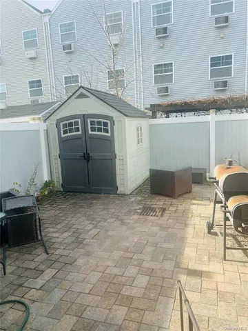 a front view of a building