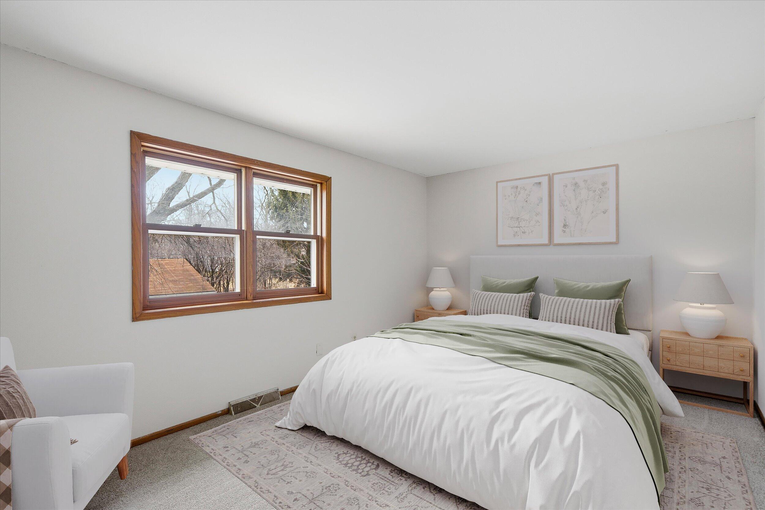 2017 Woodburn Road, Unit B Waukesha, WI 53188 - Photo 21 of 34 Primary Bedroom (VS)