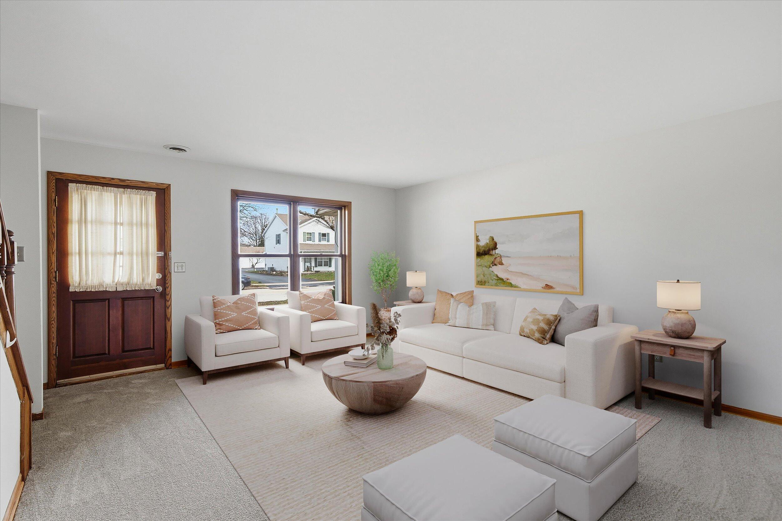 2017 Woodburn Road, Unit B Waukesha, WI 53188 - Photo 3 of 34 Living Room (VS)