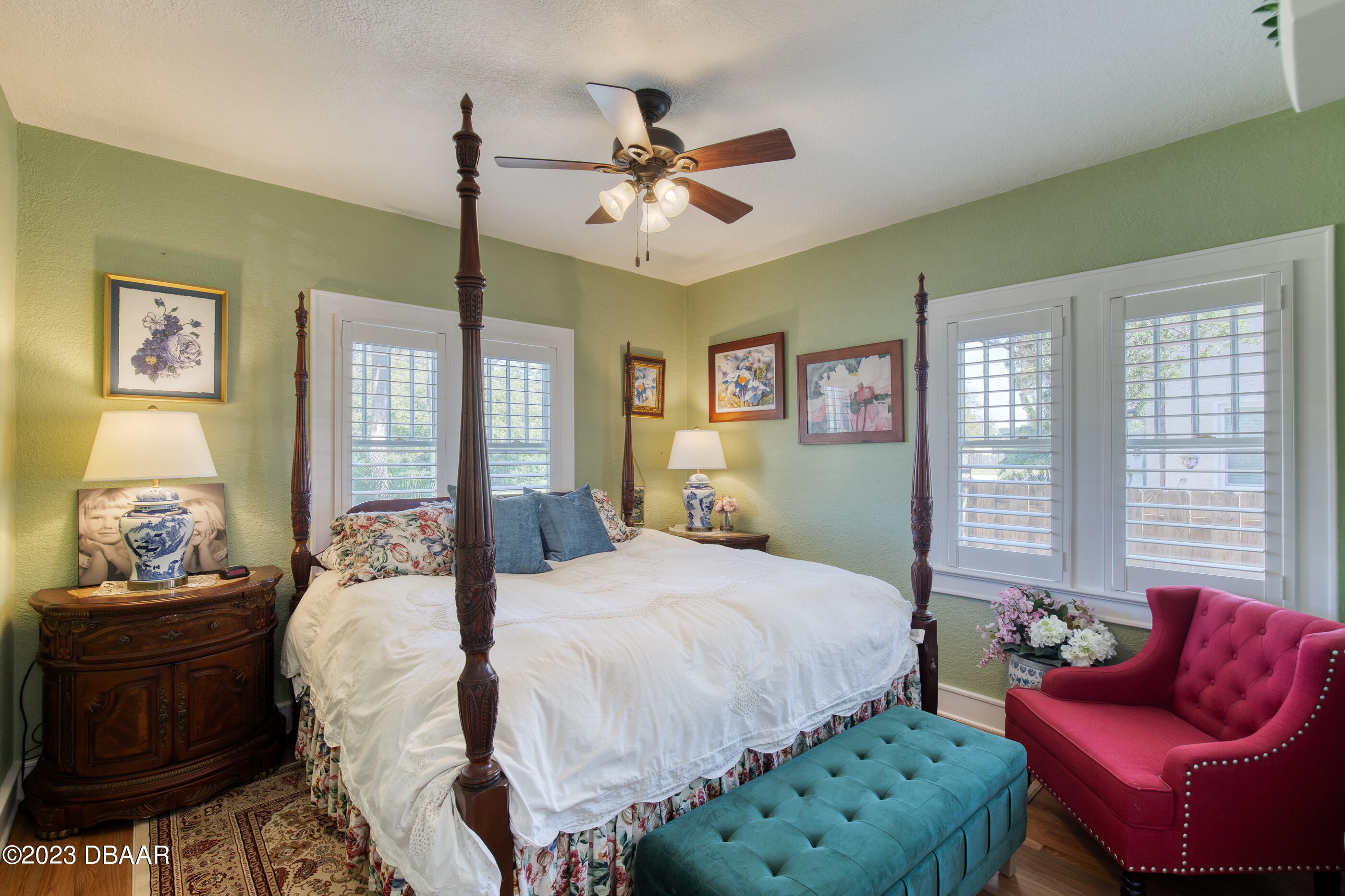 42 River Beach Drive Ormond Beach, FL 32176 - Photo 45 of 74 a bedroom with a bed and a couch