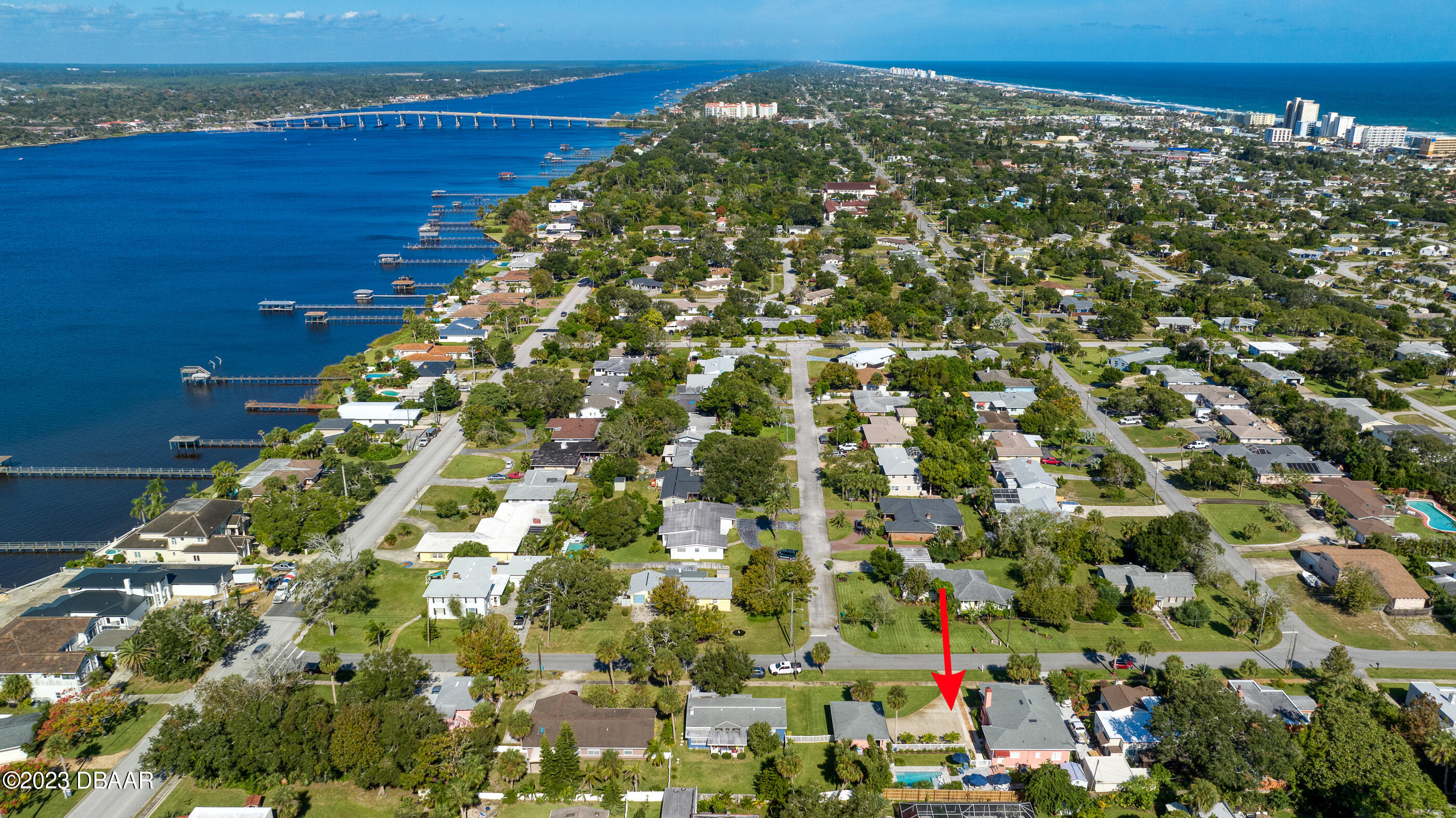 42 River Beach Drive Ormond Beach, FL 32176 - Photo 70 of 74 42RiverBeachDrive_Drone-9_arrow