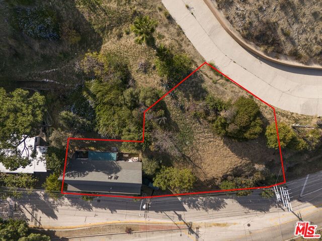 a bird view of a house