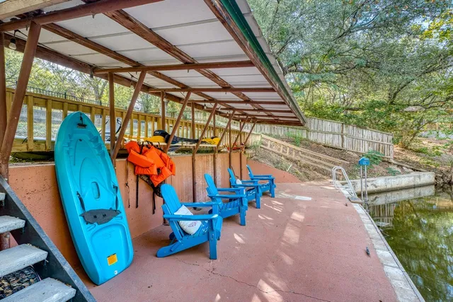 a view of outdoor space with seating area