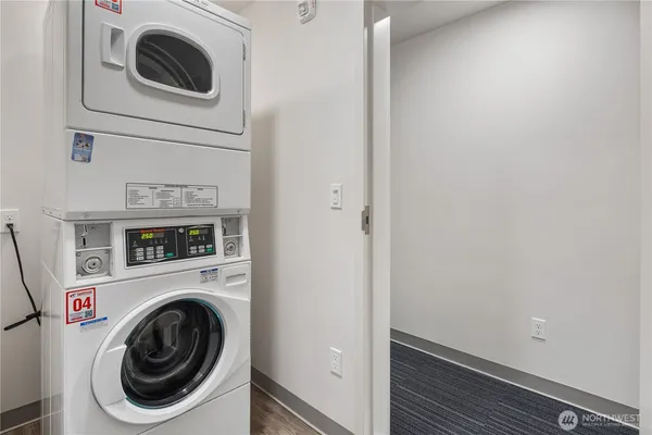 a view of a hallway with staircase