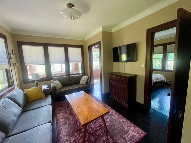 3369 East 2059th Road Wedron, IL 60557 - Photo 11 of 22 a living room with furniture and a fireplace