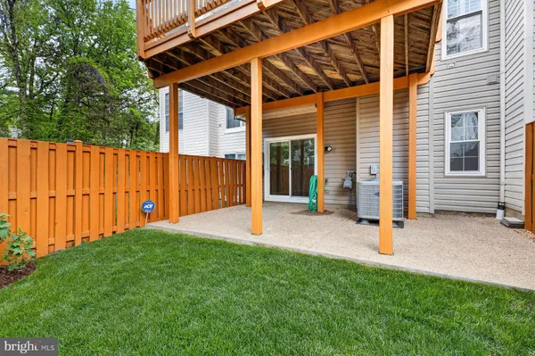 a view of outdoor space with seating area