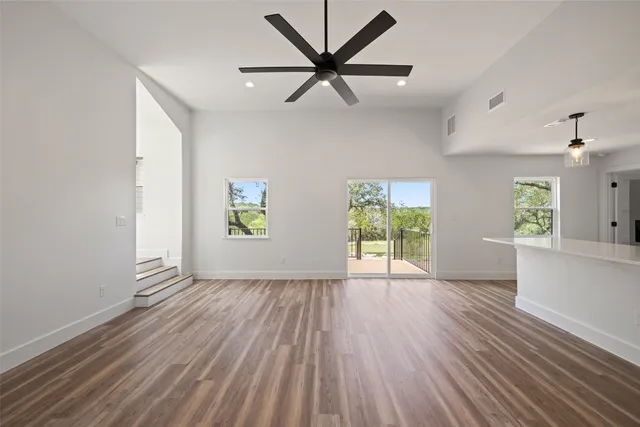 a view of an empty room