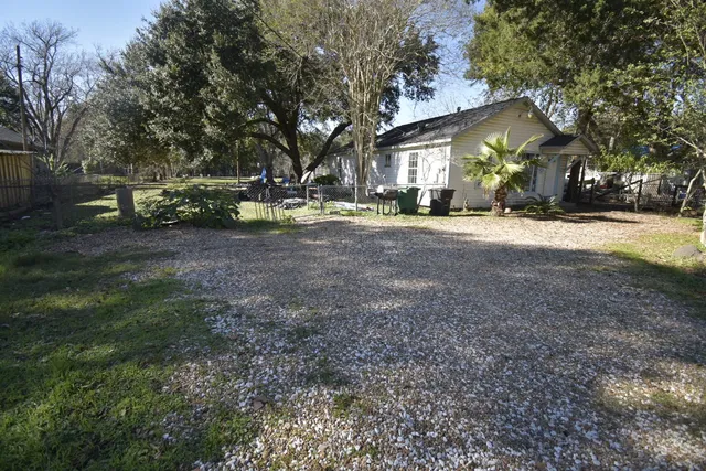a view of road with trees