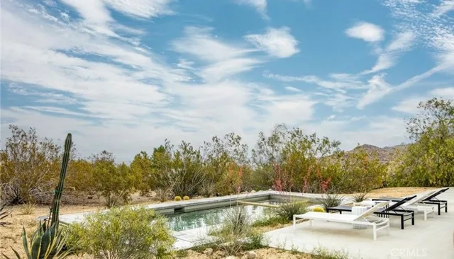 a view of a lake with outdoor space