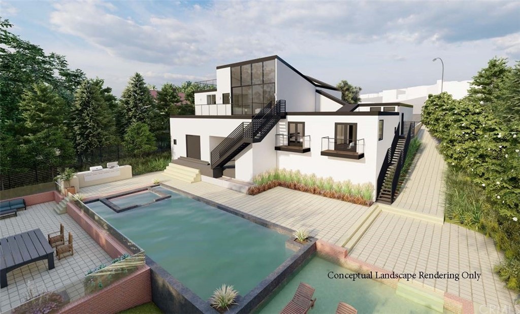 152 El Levante San Clemente, CA 92672 - Photo 3 of 11 Conceptual design only to give the new owner an idea of what could be done with landscaping, pool, spa, decking.