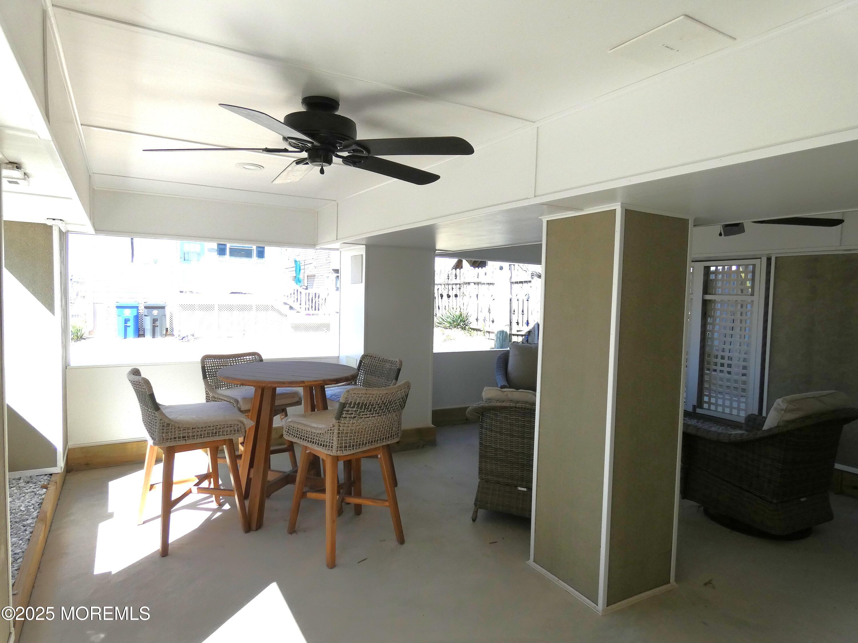 3420 Seaview Road Lavallette, NJ 08735 - Photo 32 of 44 a view of a dining room with furniture window and outside view