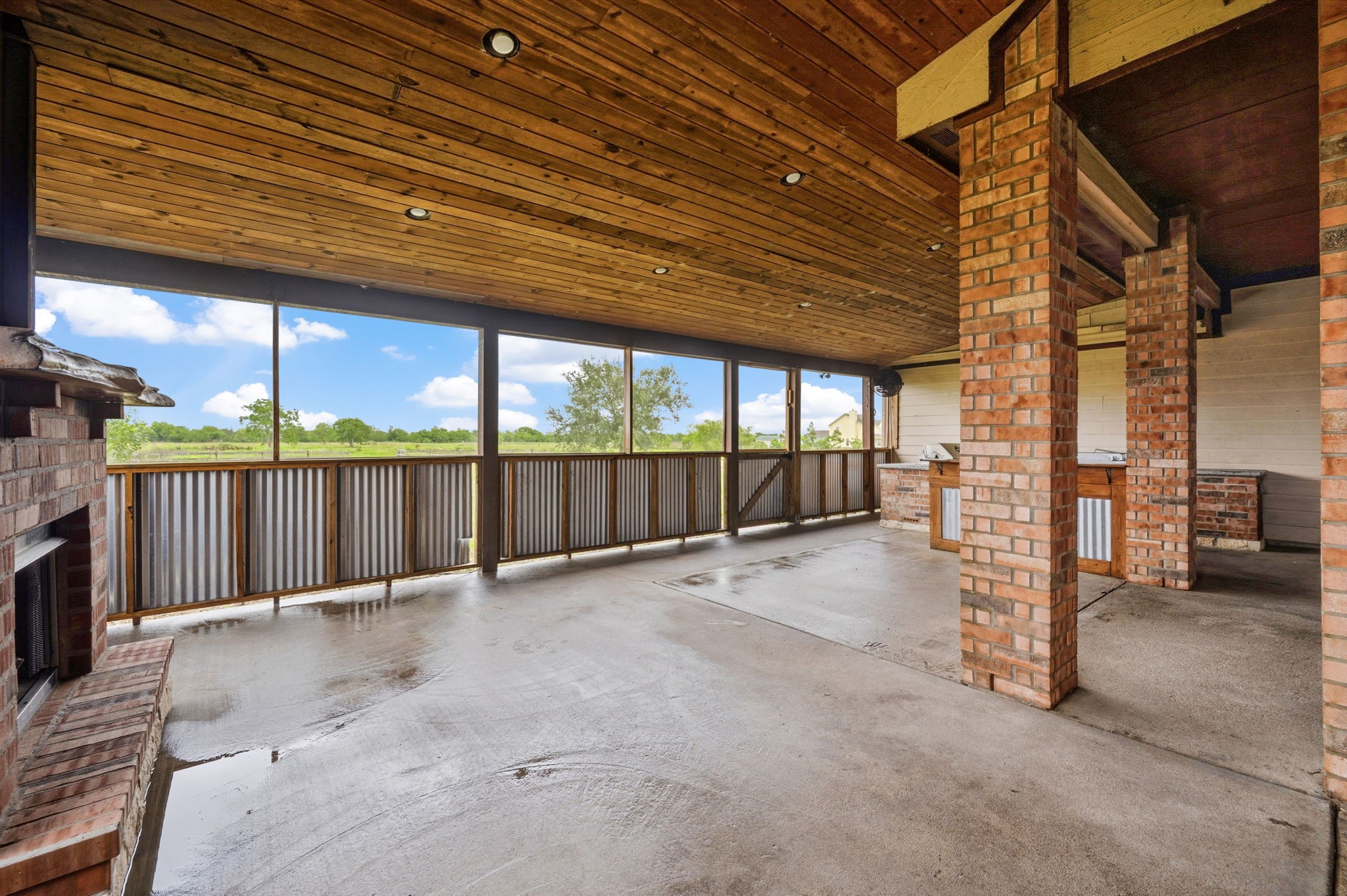1405 Big Hill Road Winnie, TX 77665 - Photo 40 of 43 a view of an empty room with a balcony