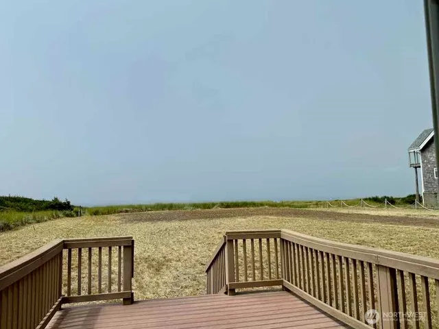 a view of an ocean and beach