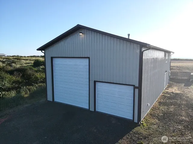 a backyard of a house