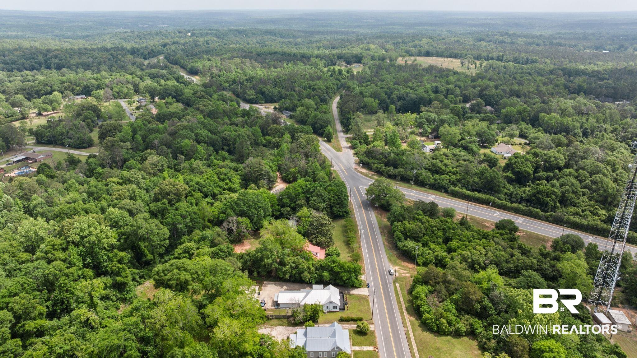 733 Pineville Road Monroeville, AL 36460 - Photo 57 of 68 Aerial view with a forest view