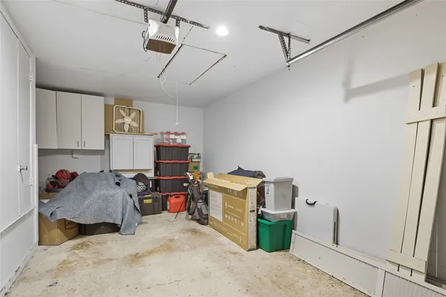 a room with storage and utility