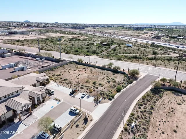an aerial view of a city