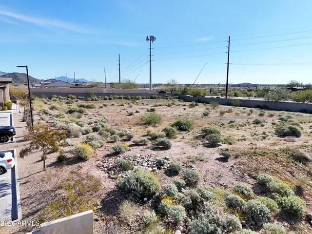 a view of a backyard of a house
