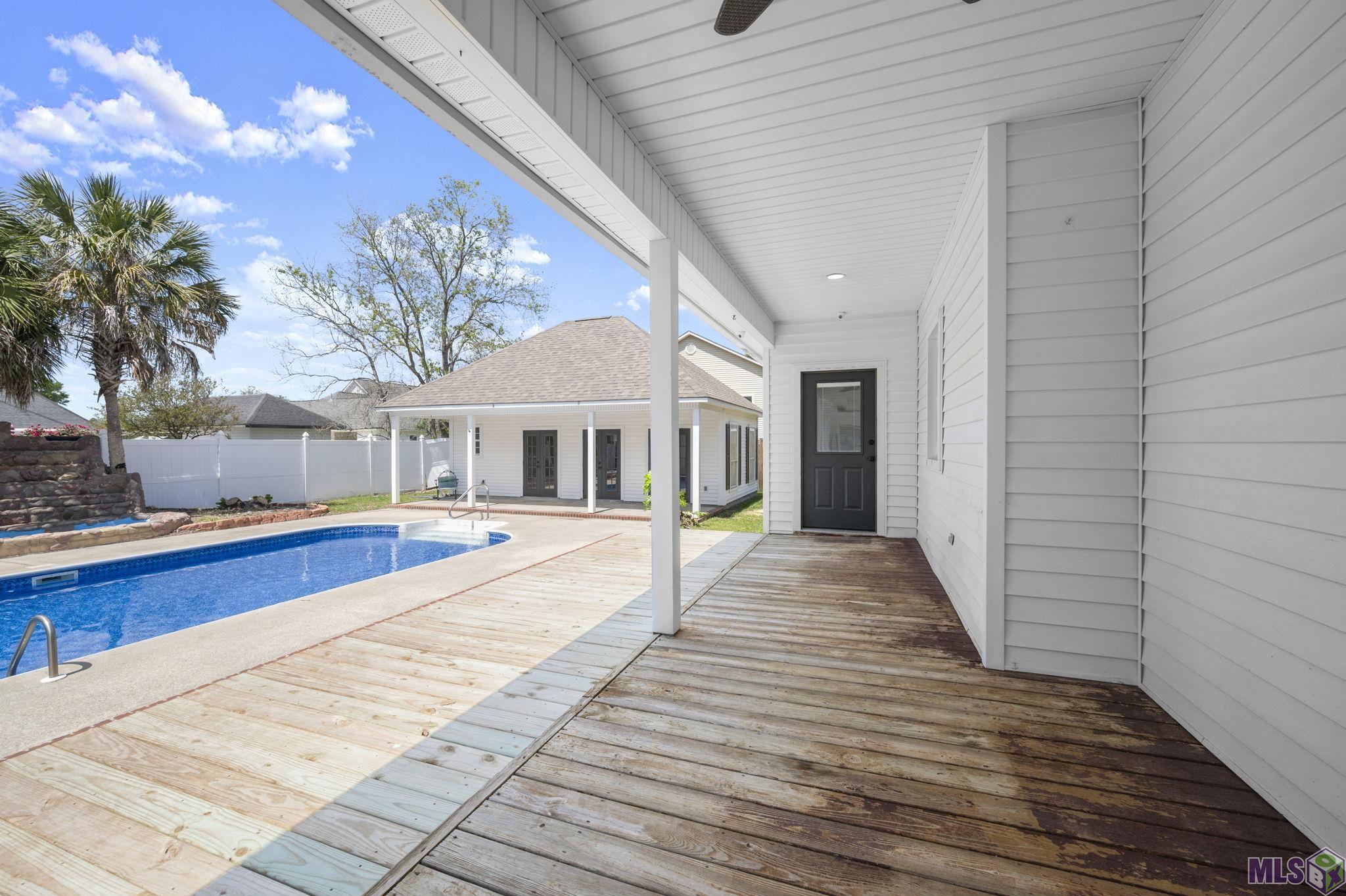 32787 Duff Road Walker, LA 70785 - Photo 14 of 29 Deck w/ View of Pool and Pool House