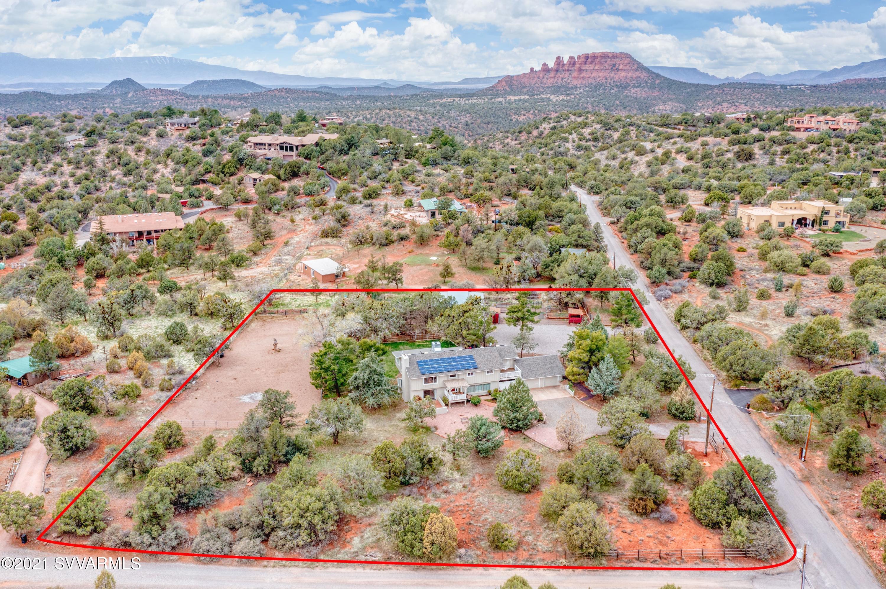 455 Color Cove Road Sedona, AZ 86336 - Photo 3 of 48 001_Aerial 1