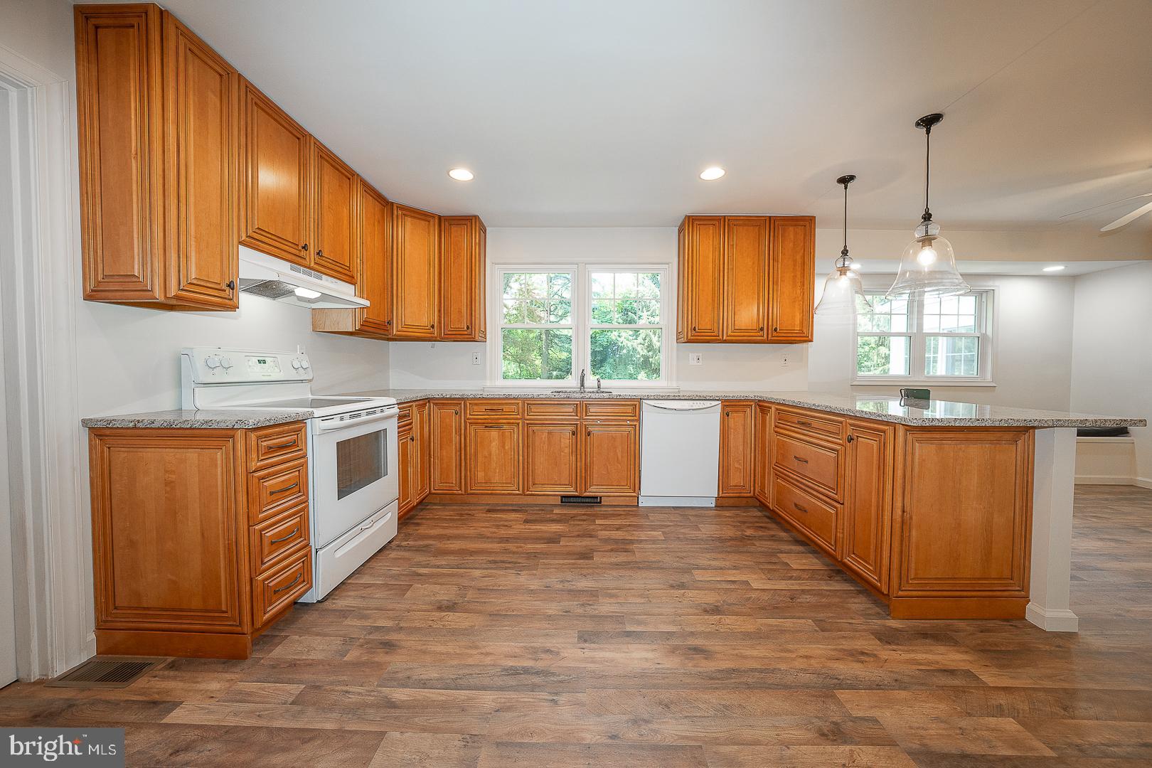 Large open kitchen