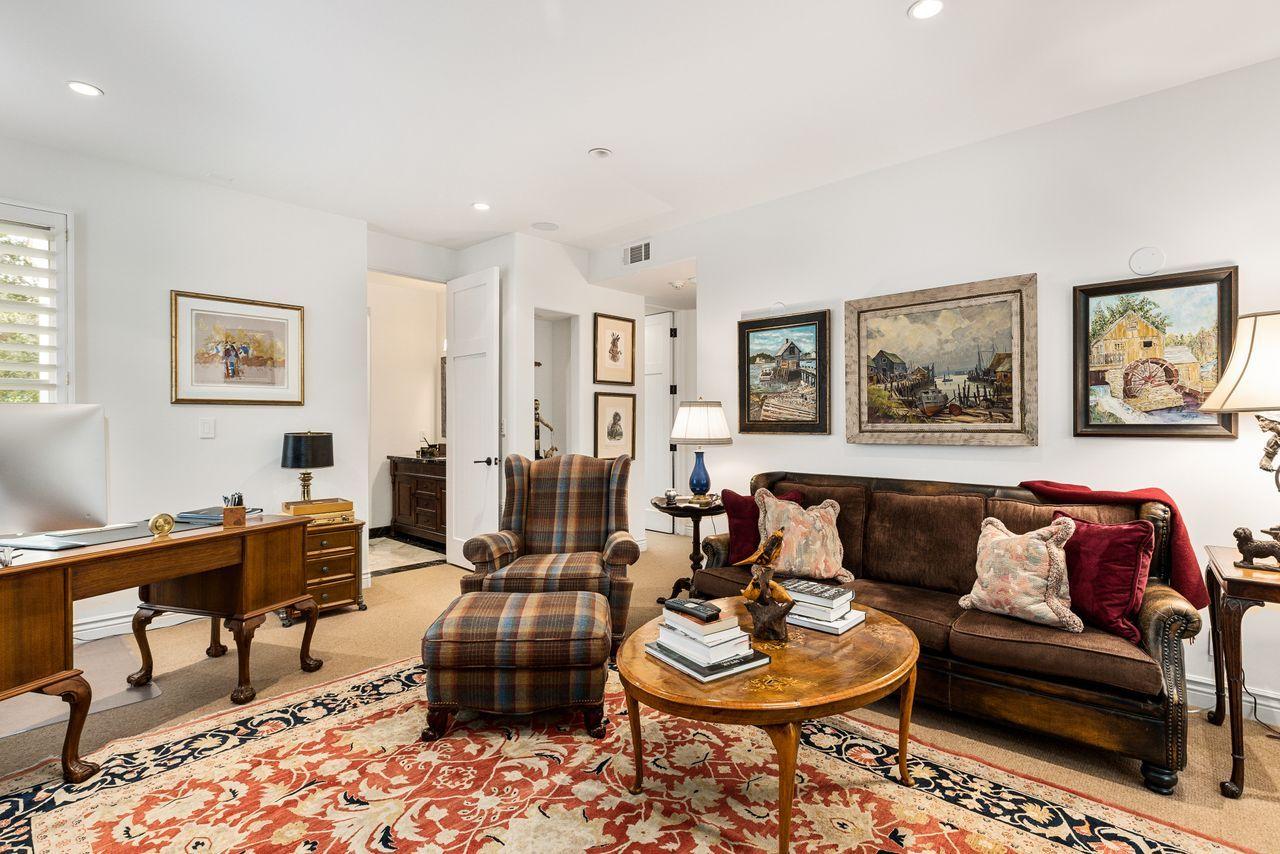 492 Monarch Lane Montecito, CA 93108 - Photo 22 of 58 a living room with furniture and a rug