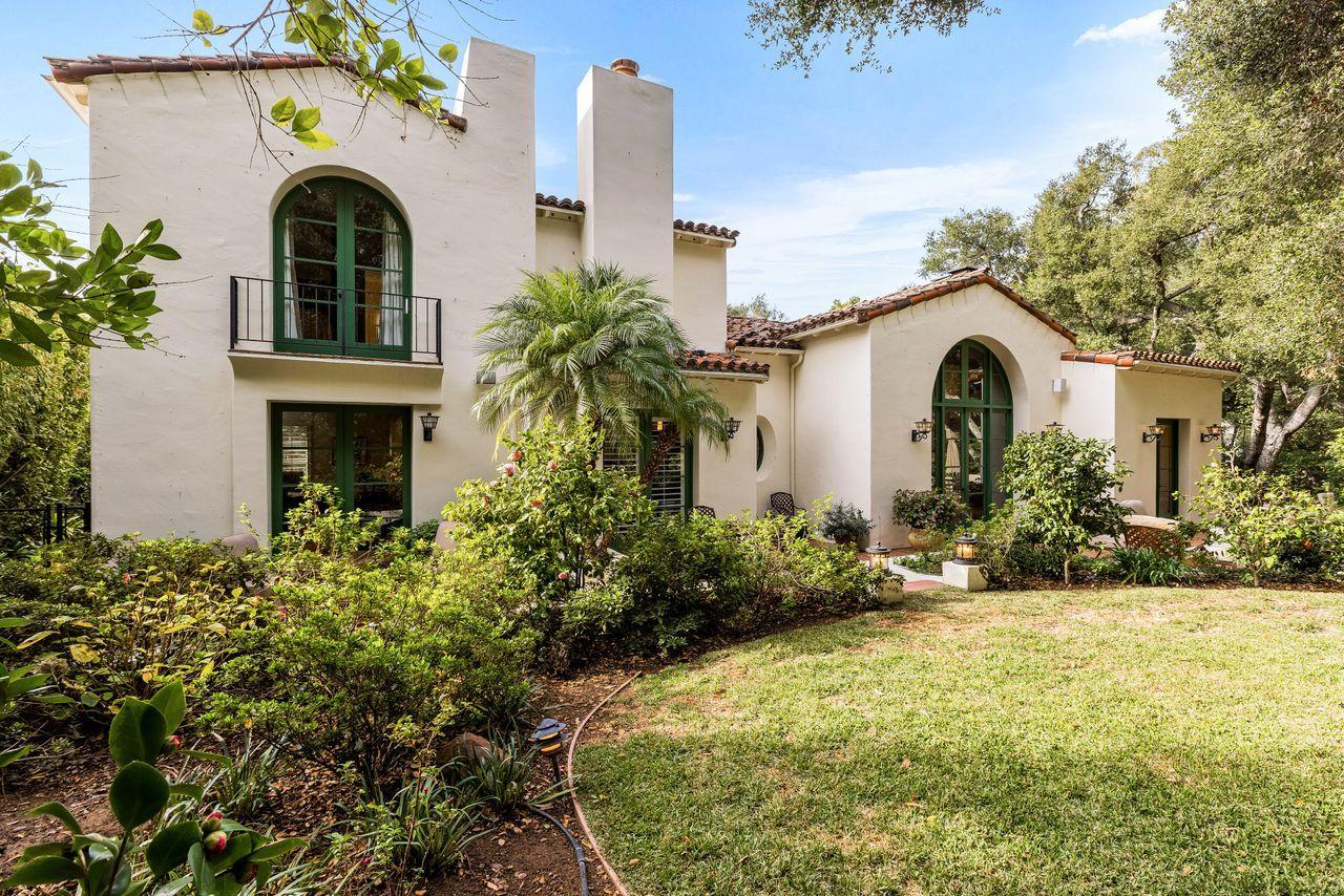 492 Monarch Lane Montecito, CA 93108 - Photo 35 of 58 a front view of a house with a yard