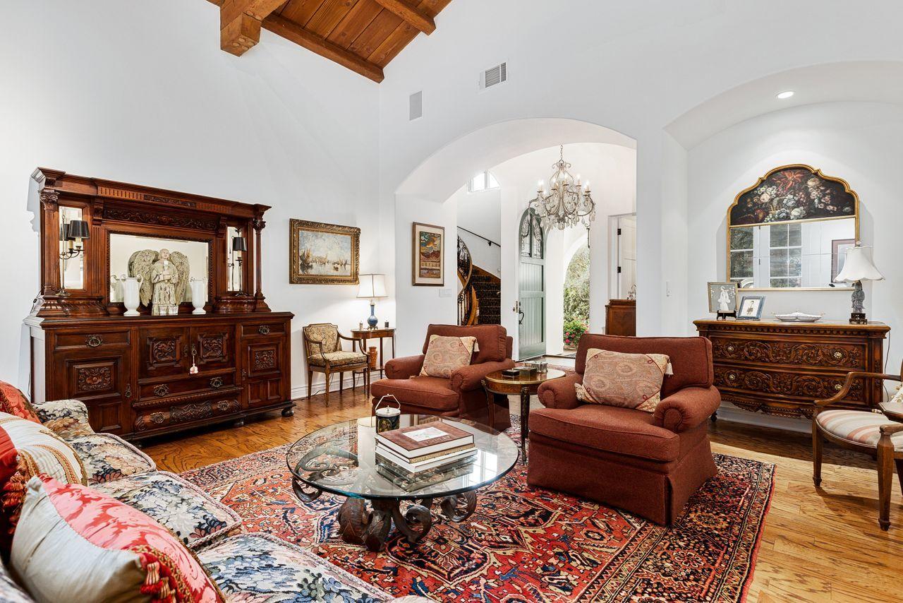 492 Monarch Lane Montecito, CA 93108 - Photo 4 of 58 a living room with furniture and a fireplace