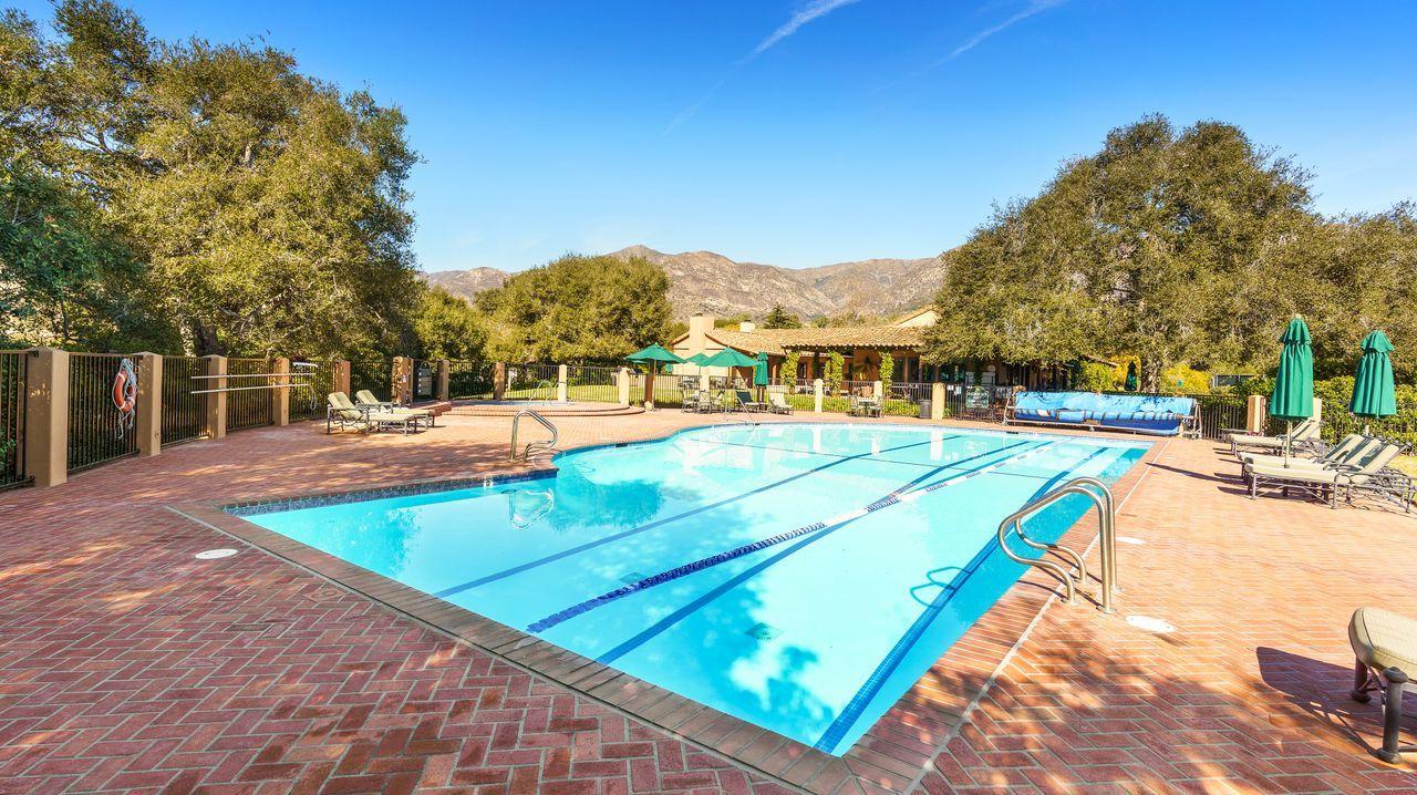 492 Monarch Lane Montecito, CA 93108 - Photo 52 of 58 a view of a tennis ground with large trees