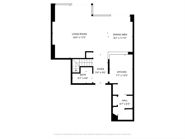 a picture of a bench in front of door