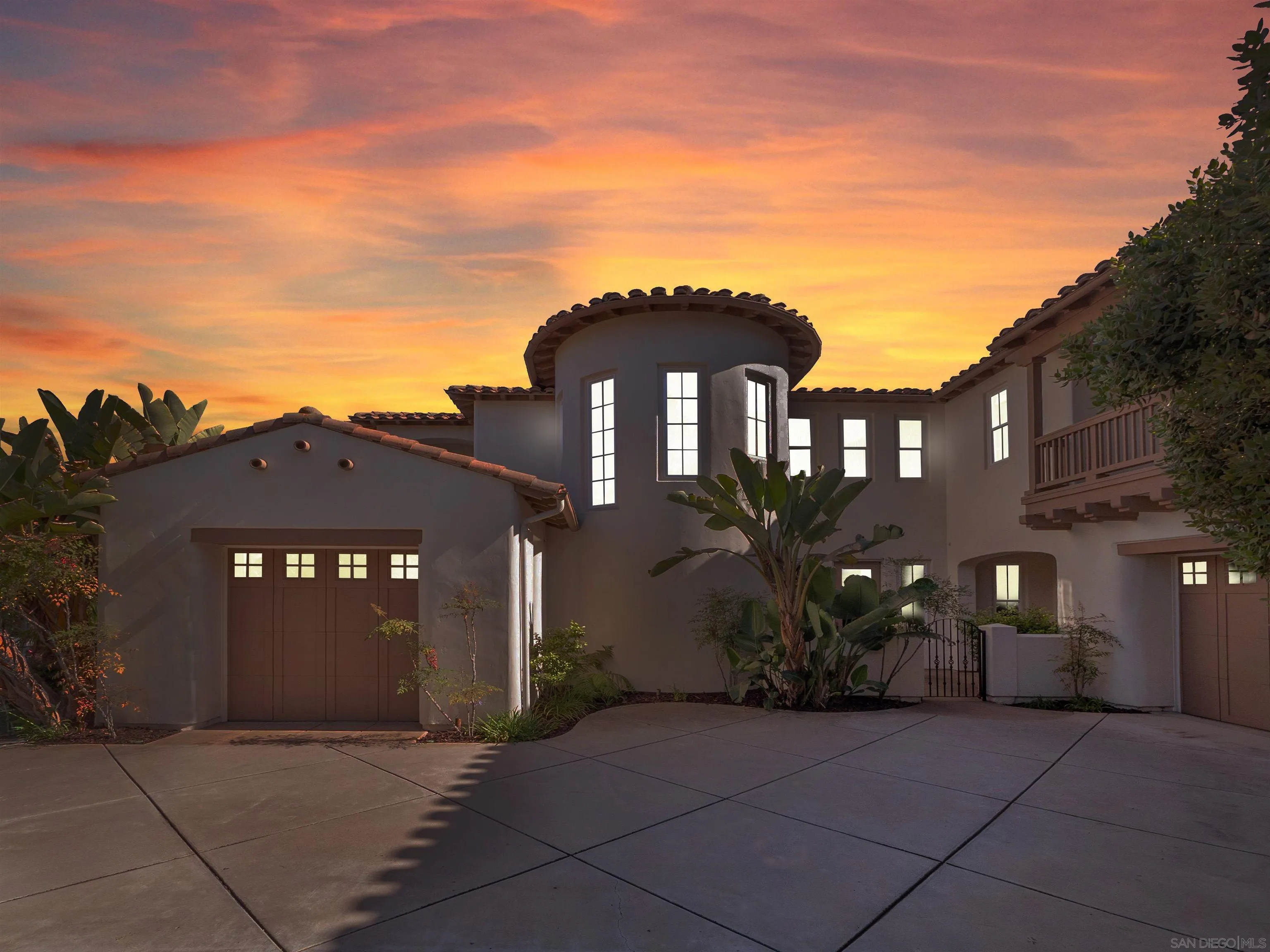 a front view of a house