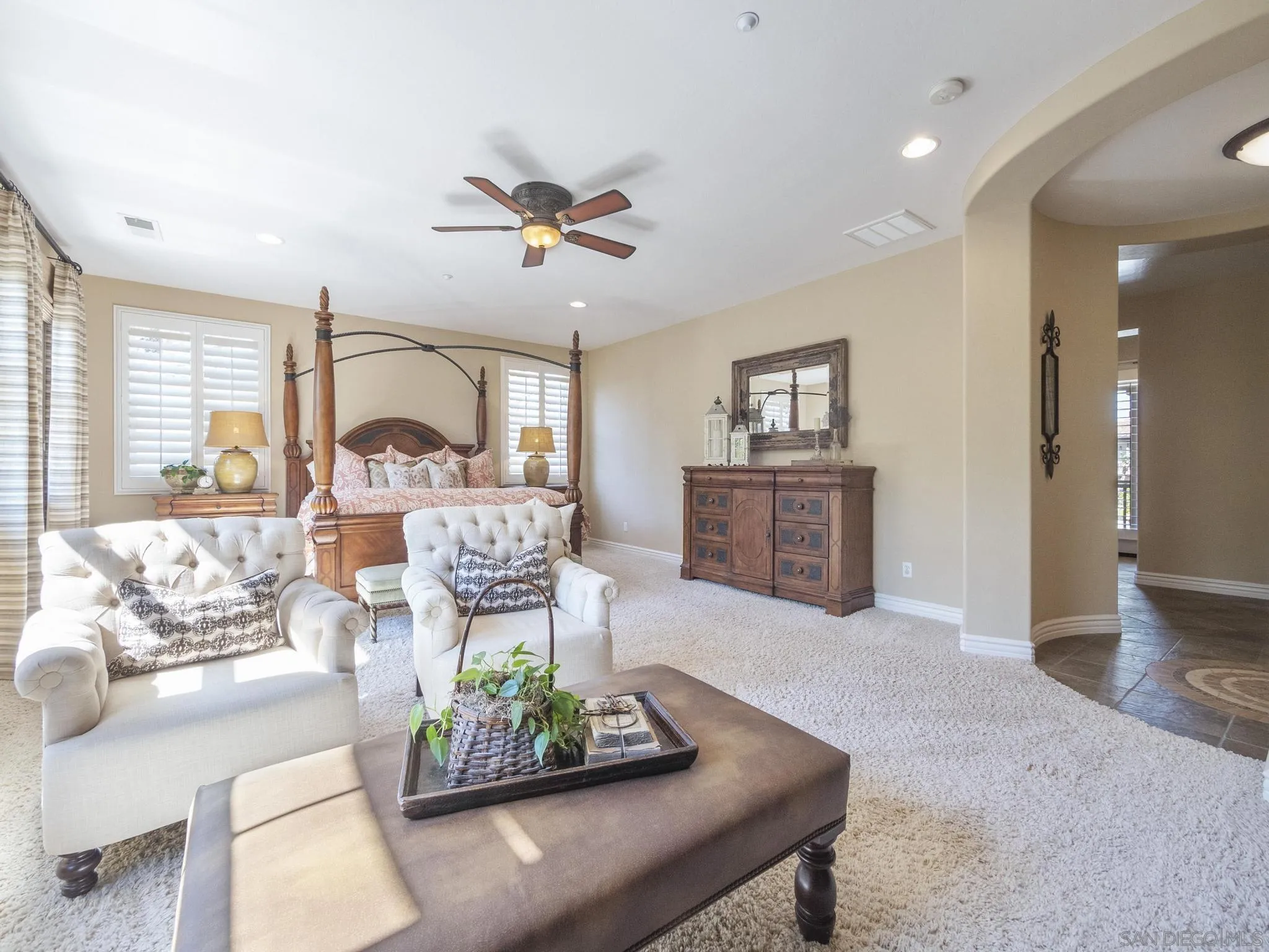 14636 Rio Rancho San Diego, CA 92127 - Photo 41 of 61 a living room with furniture and a wooden floor