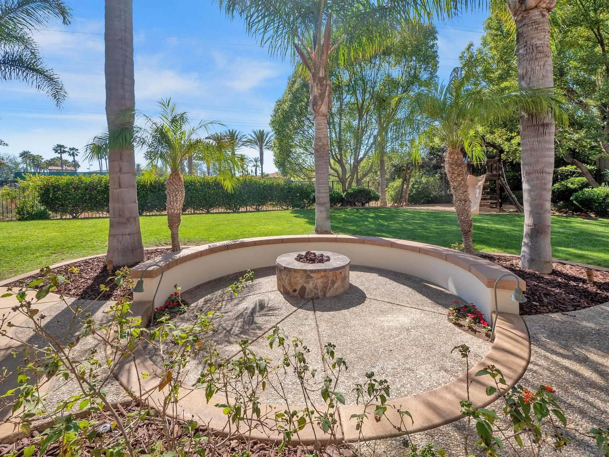 14636 Rio Rancho San Diego, CA 92127 - Photo 55 of 61 a view of a backyard with a garden and entertaining space