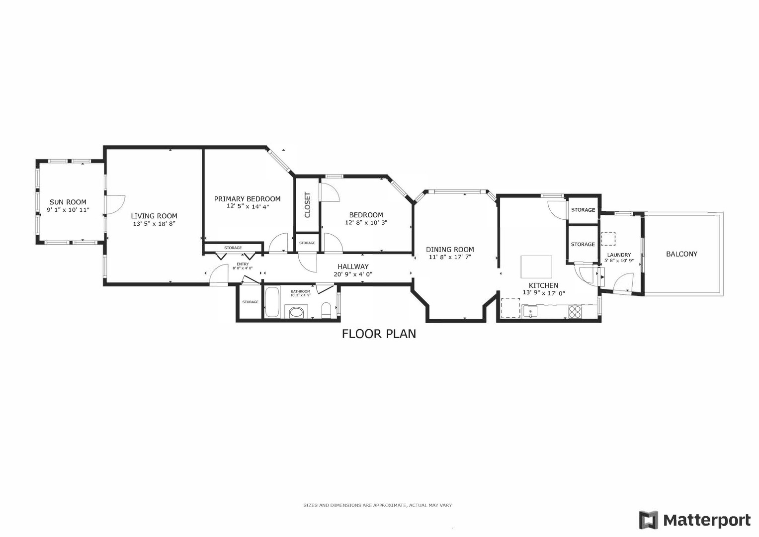 5683 North Ridge Avenue, Unit 2W Chicago, IL 60660 - Photo 23 of 23 a picture of floor plan