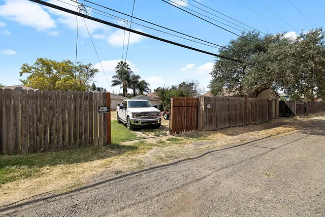 a backyard of a house