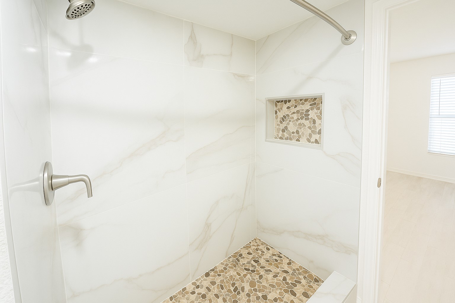 12900 Walden Road, Unit 505 Montgomery, TX 77356 - Photo 15 of 43 Shower - View to Bedroom