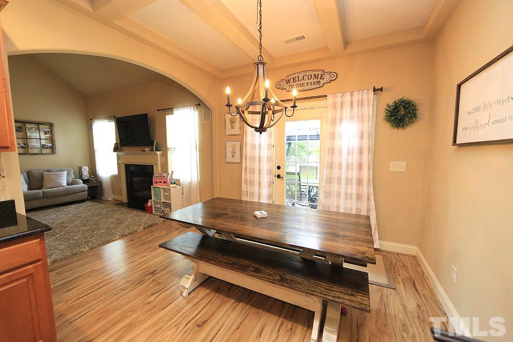 Great area to entertain doors lead out to a large fenced in yard
