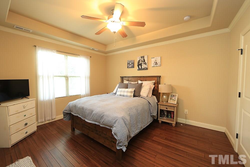 706 Perry Curtis Road Zebulon, NC 27597 - Photo 10 of 19 Large Master with New Bamboo flooring, Trey ceiling