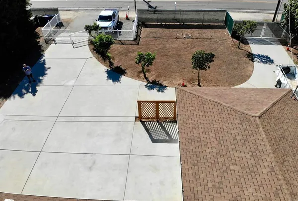 a view of a house with a patio