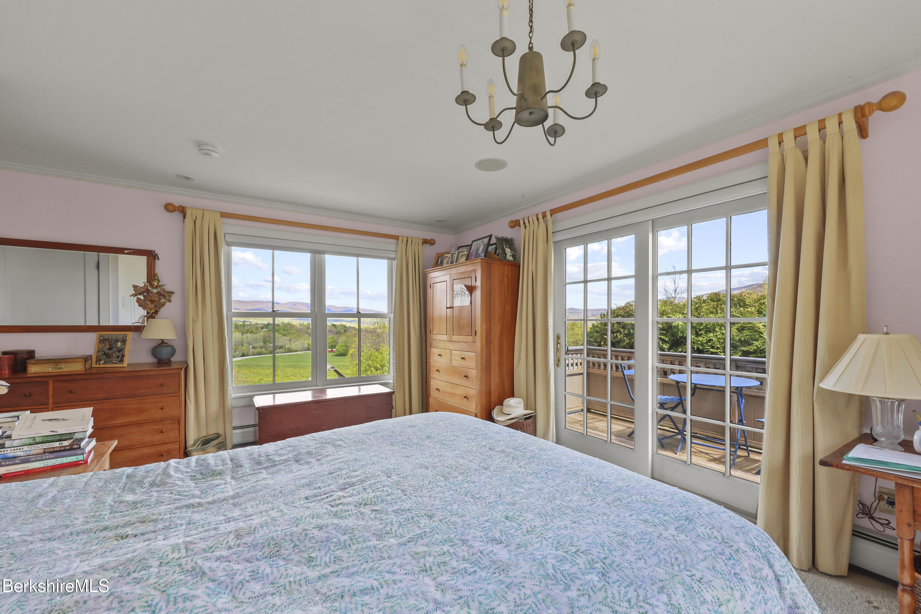 821 Pattison Road North Adams, MA 01247 - Photo 32 of 68 a bedroom with a large bed and a large window