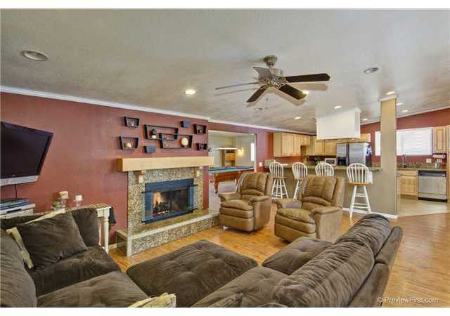 13754 Tobiasson Road Poway, CA 92064 - Photo 4 of 18 Another view of the wide Open Living Room and Kitchen.