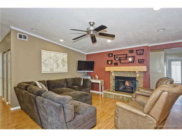 13754 Tobiasson Road Poway, CA 92064 - Photo 5 of 18 Living Room with fireplace