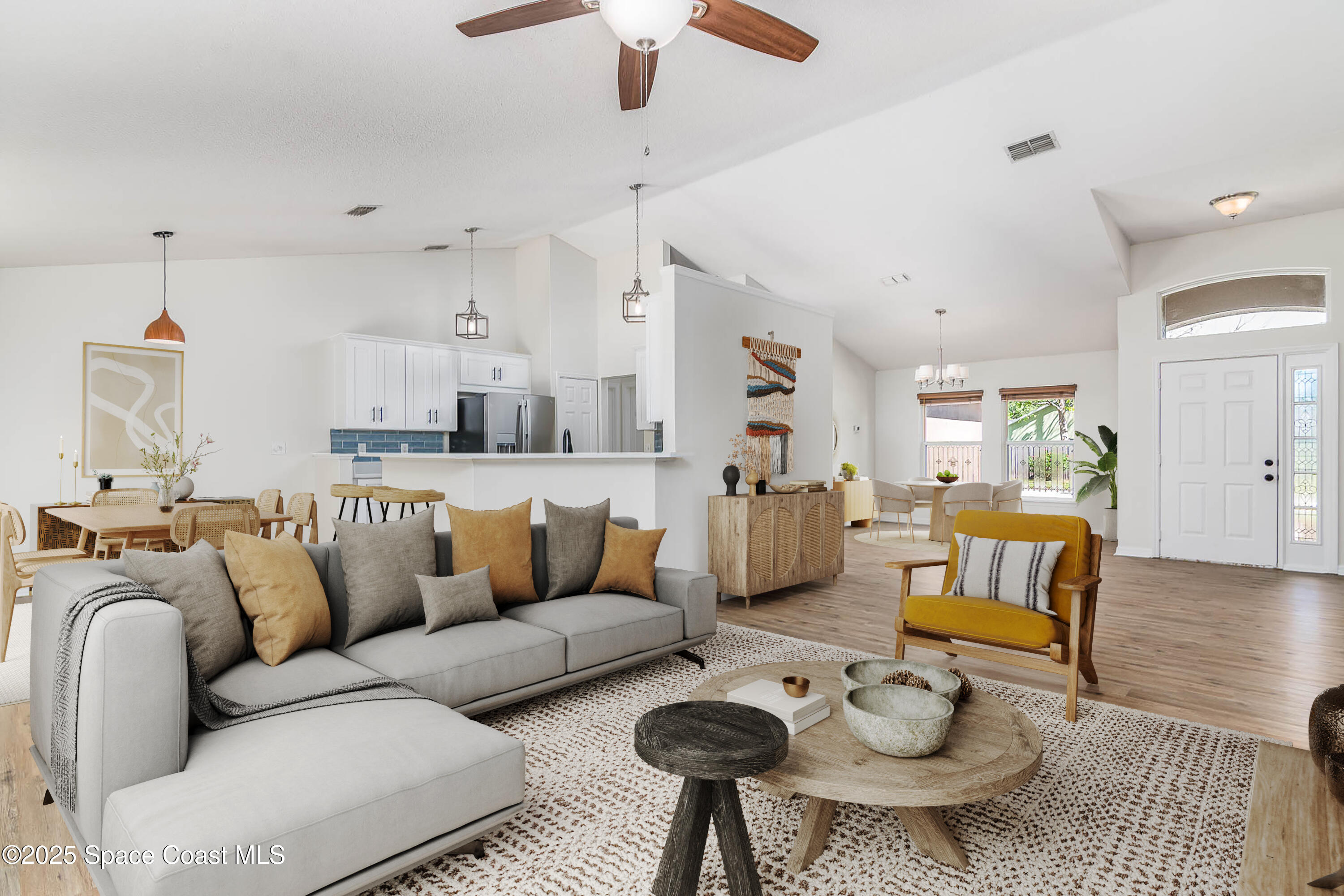 1188 Winding Meadows Road Rockledge, FL 32955 - Photo 16 of 57 Great room and casual dining