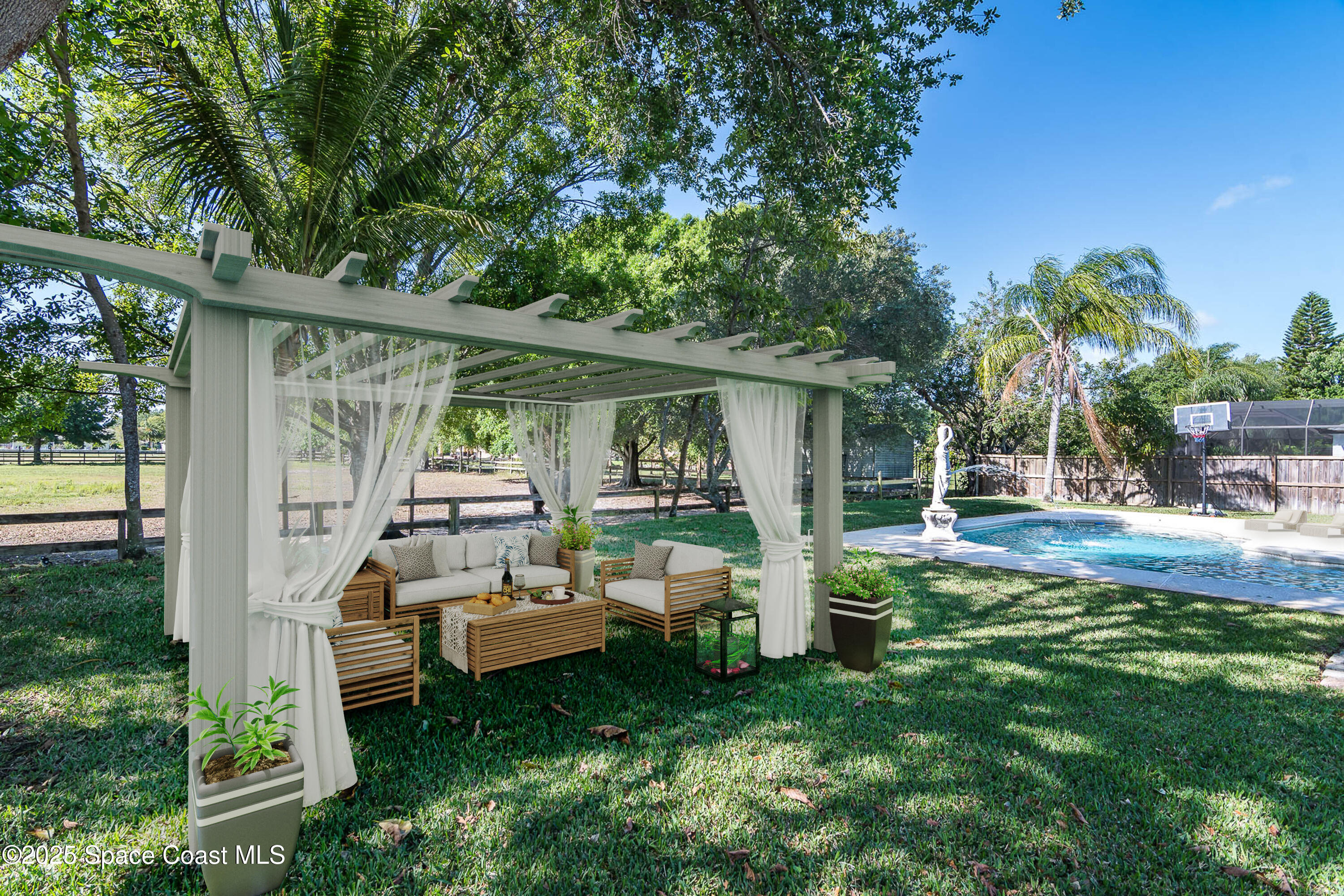 1188 Winding Meadows Road Rockledge, FL 32955 - Photo 4 of 57 Outside nice size yard!