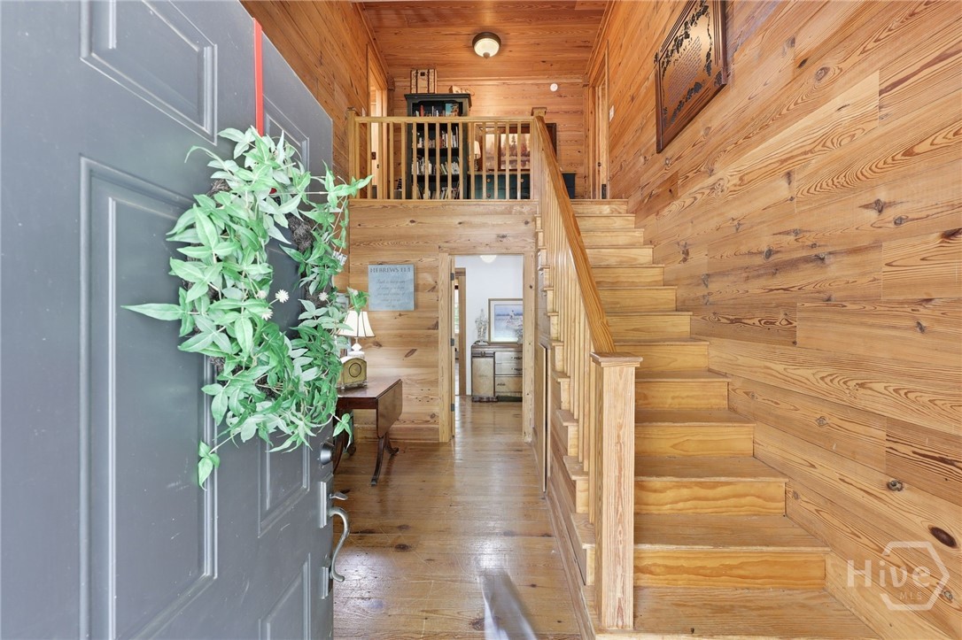1502 Union Church Road Watkinsville, GA 30677 - Photo 23 of 41 Vaulted entry with pine finishes & staircase to period