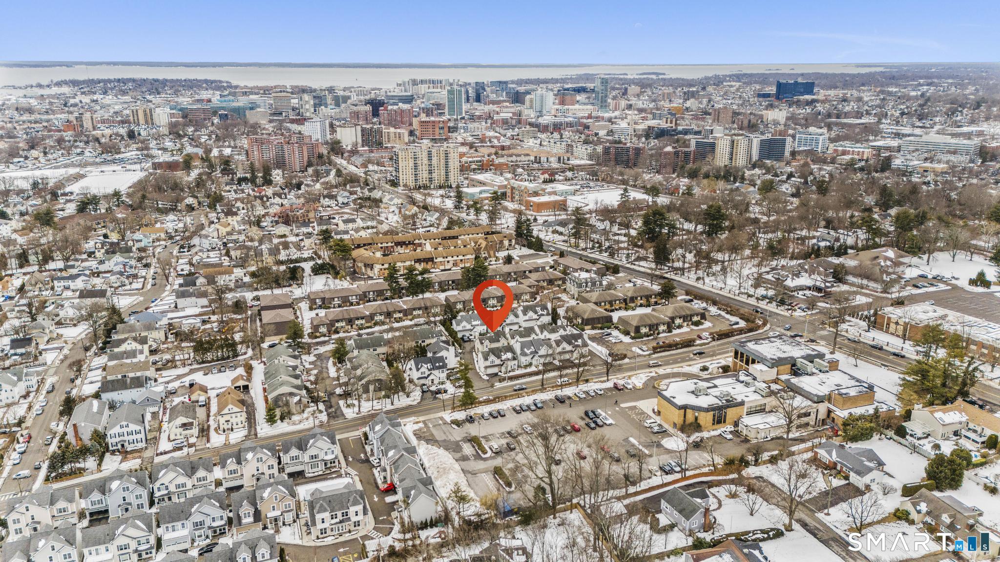 168 Colonial Road, Unit 6 Stamford, CT 06906 - Photo 6 of 41 an aerial view of a city